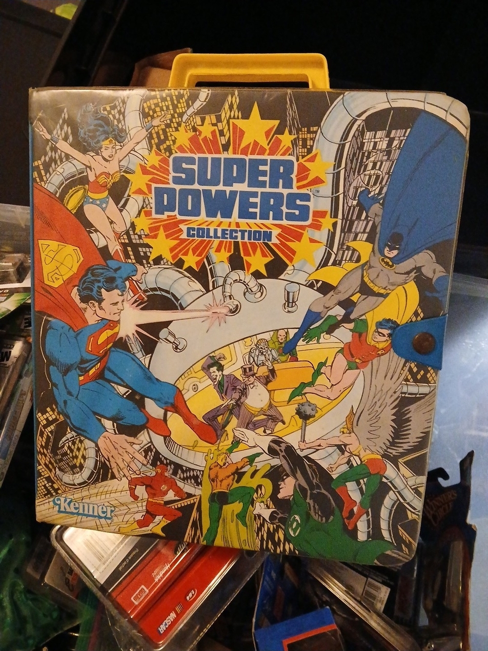 Super Powers Collection Vintage Carry Case - Blue/Yellow